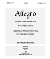 Allegro from Symphony No. 8 Orchestra sheet music cover